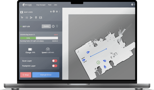 Viptronik Upravljalnik flote nadzorna plošča